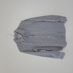 FOXCROFT for APPLESEED'S wrinkle free grey striped dress shirt size 10